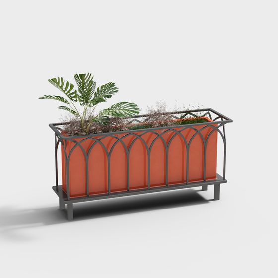 Urban Oasis Planter 3D model for Modern Spaces