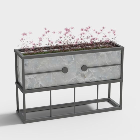 Urban Oasis Planter Cabinet 3D model