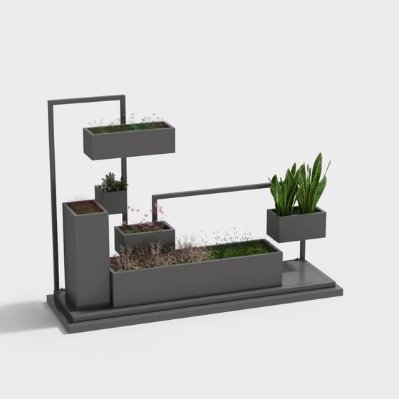 Urban Oasis Plant Stand 3D model
