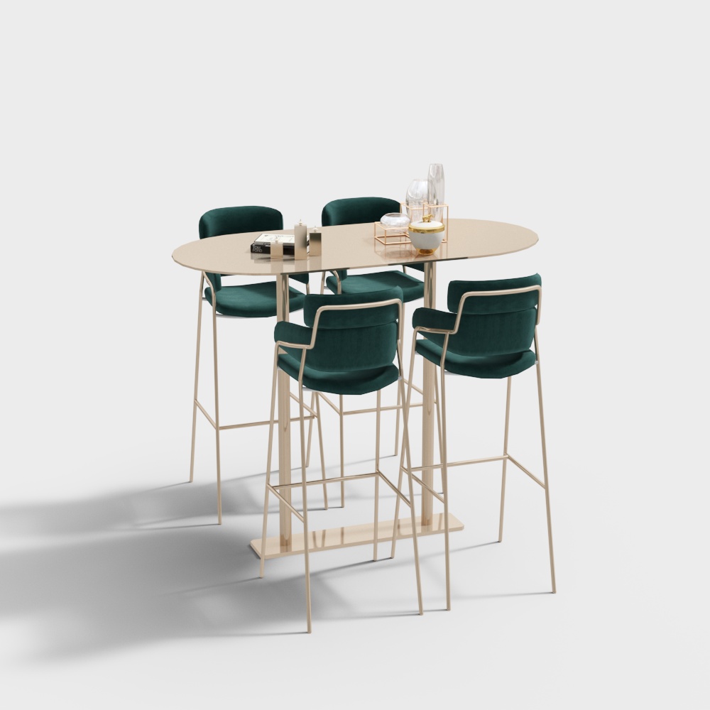 Combinaison table haute et chaise