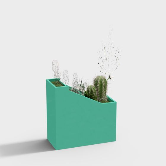 Desert Oasis Planter 3D model