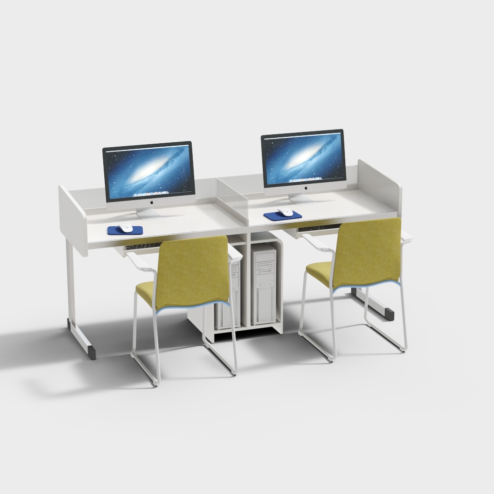 Computer room table and chair combination
