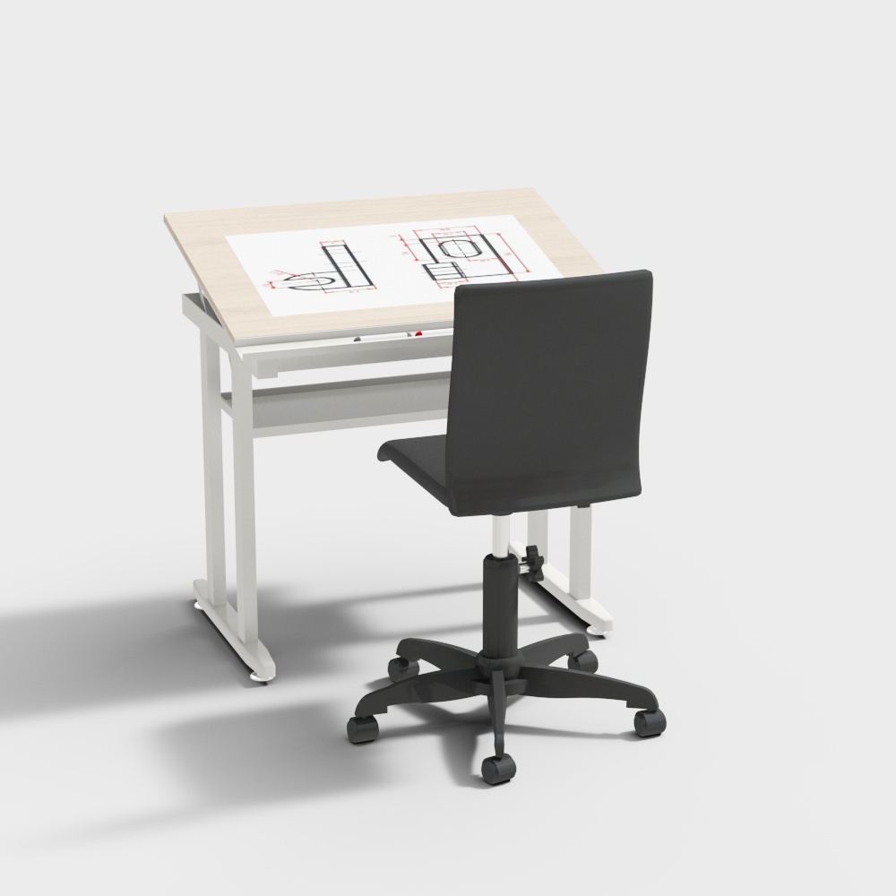 ชุดโต๊ะเขียนภาพและเก้าอี้