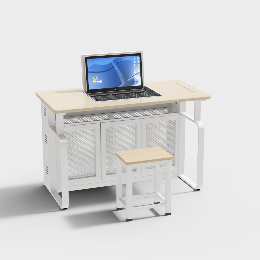 Laboratory desk and chair combination