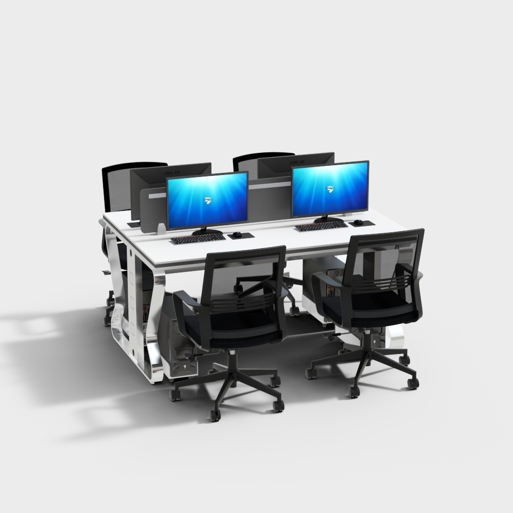 Modern Multi-Functional Workstation 3D model
