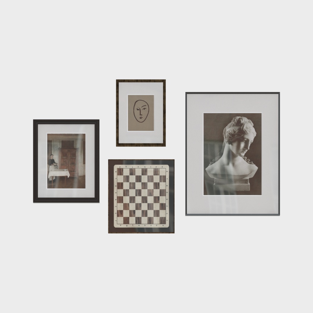 American decorative painting combination