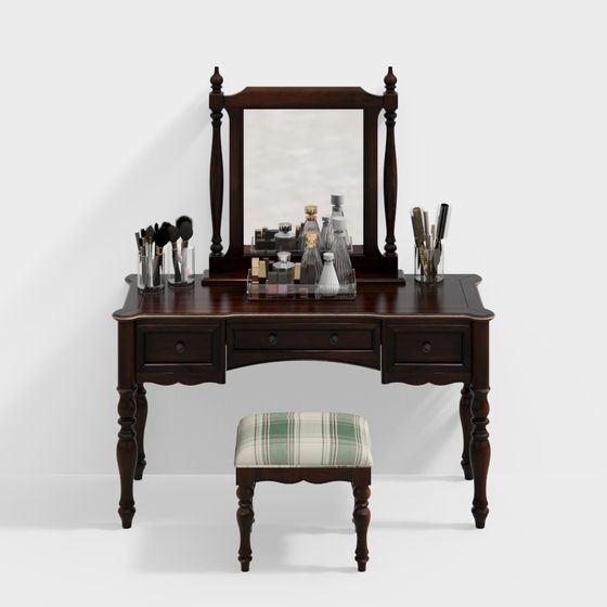 Vintage Dressing Table 3D model for Creative Projects