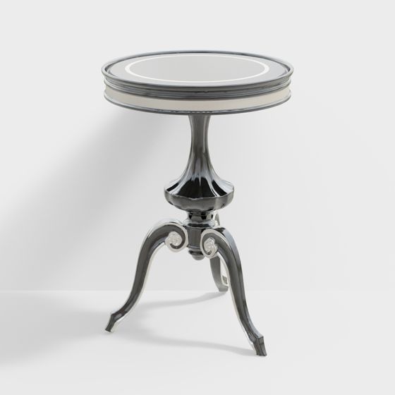Elegant Round Table 3D Model
