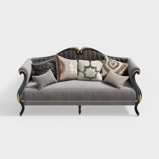 Royal Comfort Sofa 3D model for Modern Homes