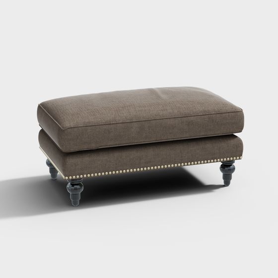 Classic Ottoman 3D model