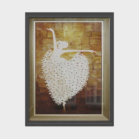 Elegant Ballet Dancer 3D model