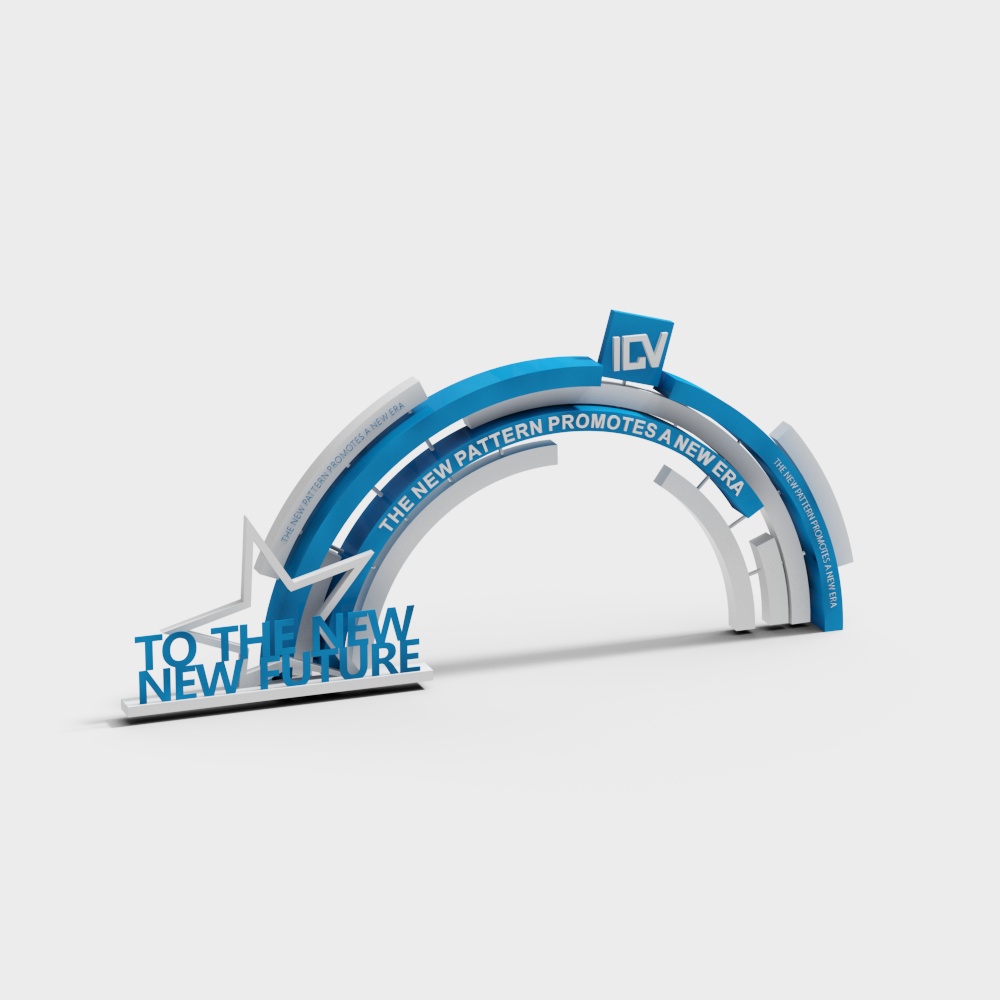 Futuristic Bridge 3D model