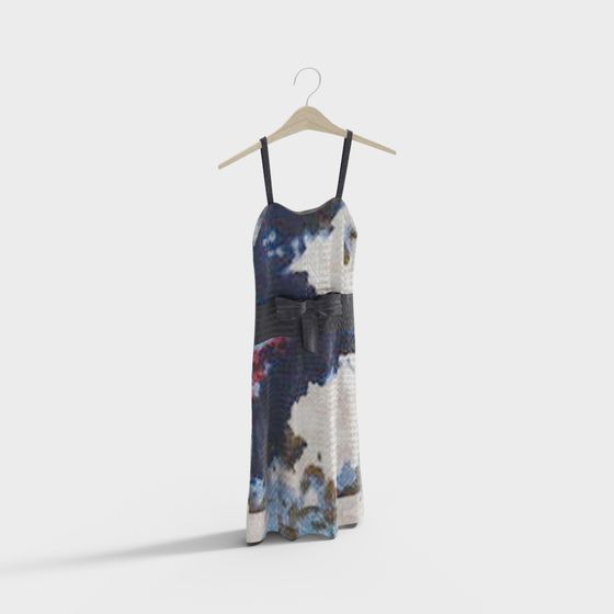 Abstract Art Dress 3D model