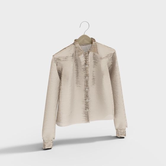Elegant Low-Poly Shirt 3D model