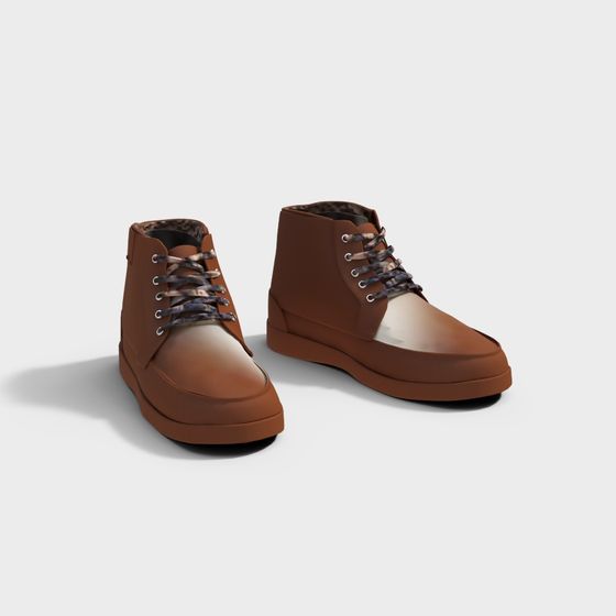 Urban Wanderer Boots 3D model for Modern Adventures