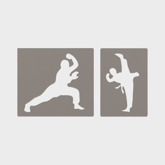 Dynamic Martial Arts Warrior 3D Model for Creative Projects