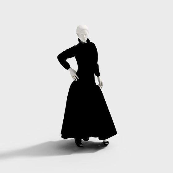 Vintage Lady 3D model