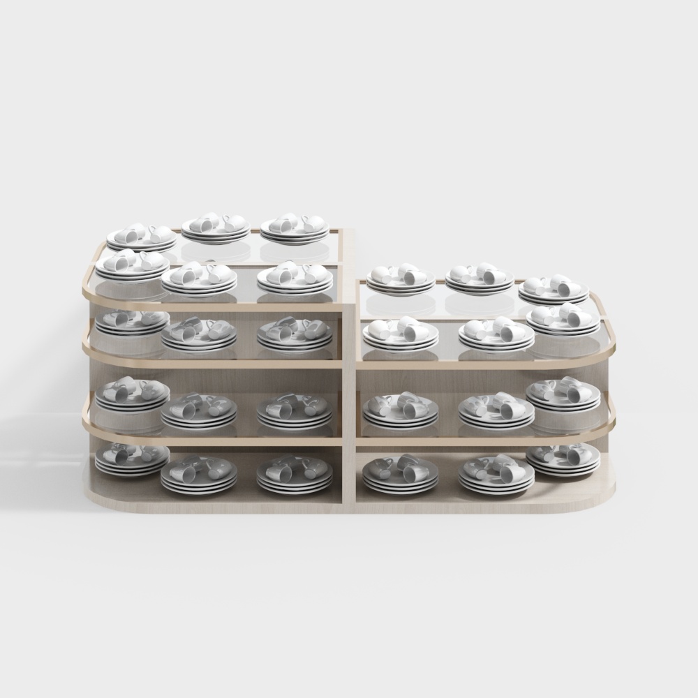 Bowl ceramics exhibition stand