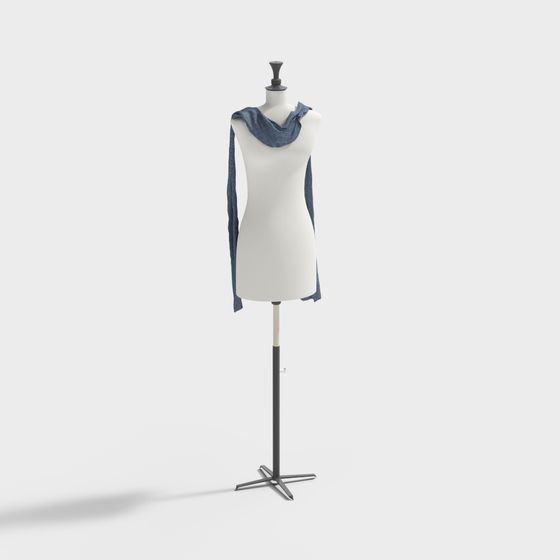 Stylish Low-Poly Fashion Model 3D model
