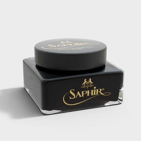 Elegant Black Glass Bottle 3D model by Saphir