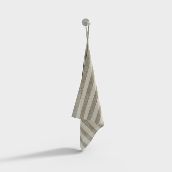Elegant Hanging Towel 3D model