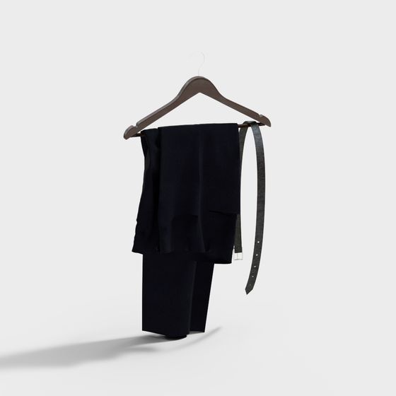 Sleek Low-Polygon Suit 3D model