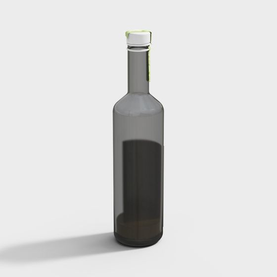 Minimalist Wine Bottle 3D model