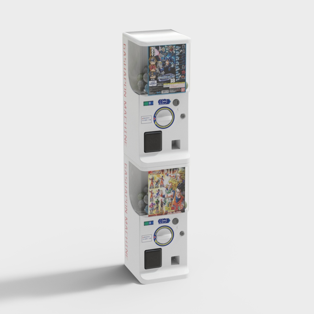 Double-layer self-service gashapon machine