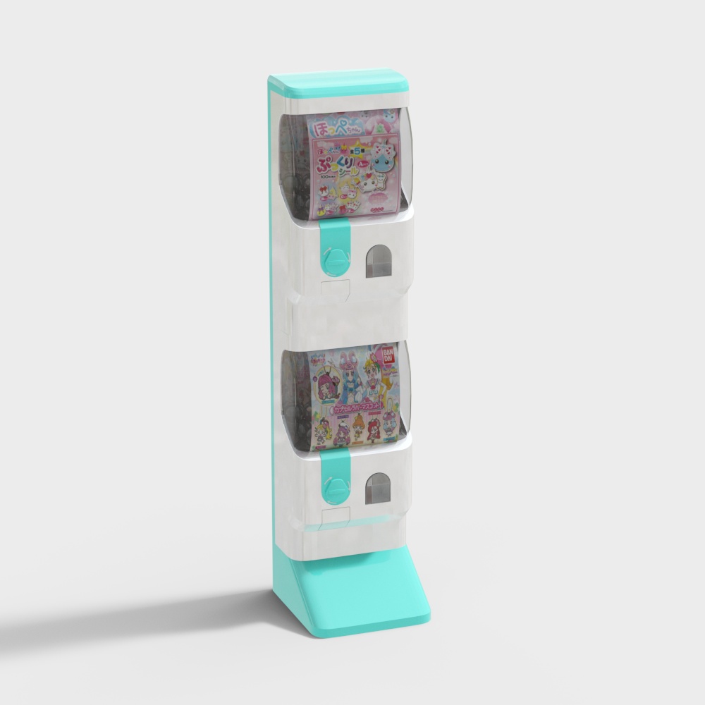 Green double-layer self-service gashapon machine