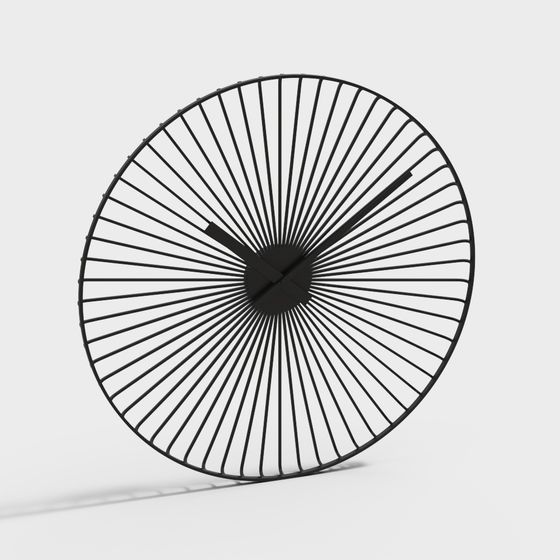 Sun Wheel 3D model - Stylish Low Poly Design