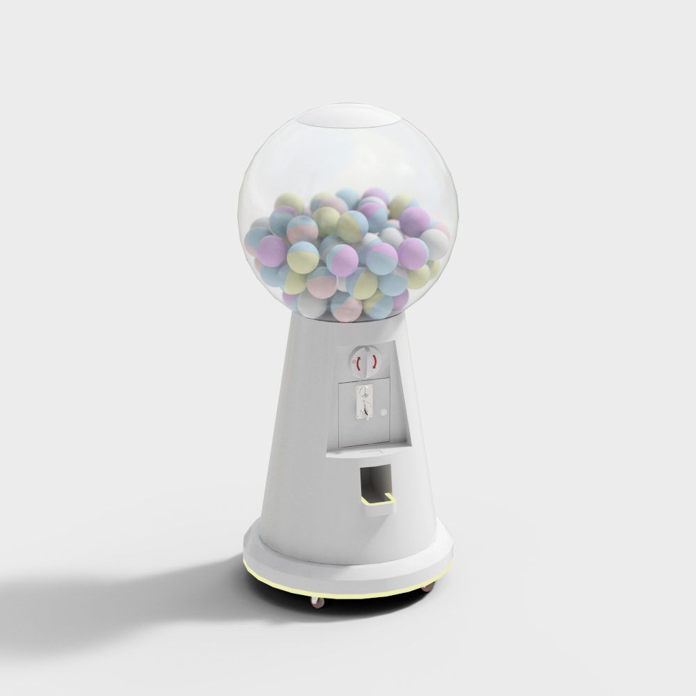 Vintage Bubble Gum Machine 3D model