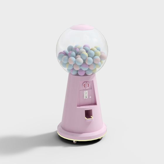 Sweet Bubblegum Machine 3D model