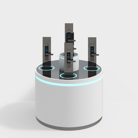 Smart Access Control System 3D model