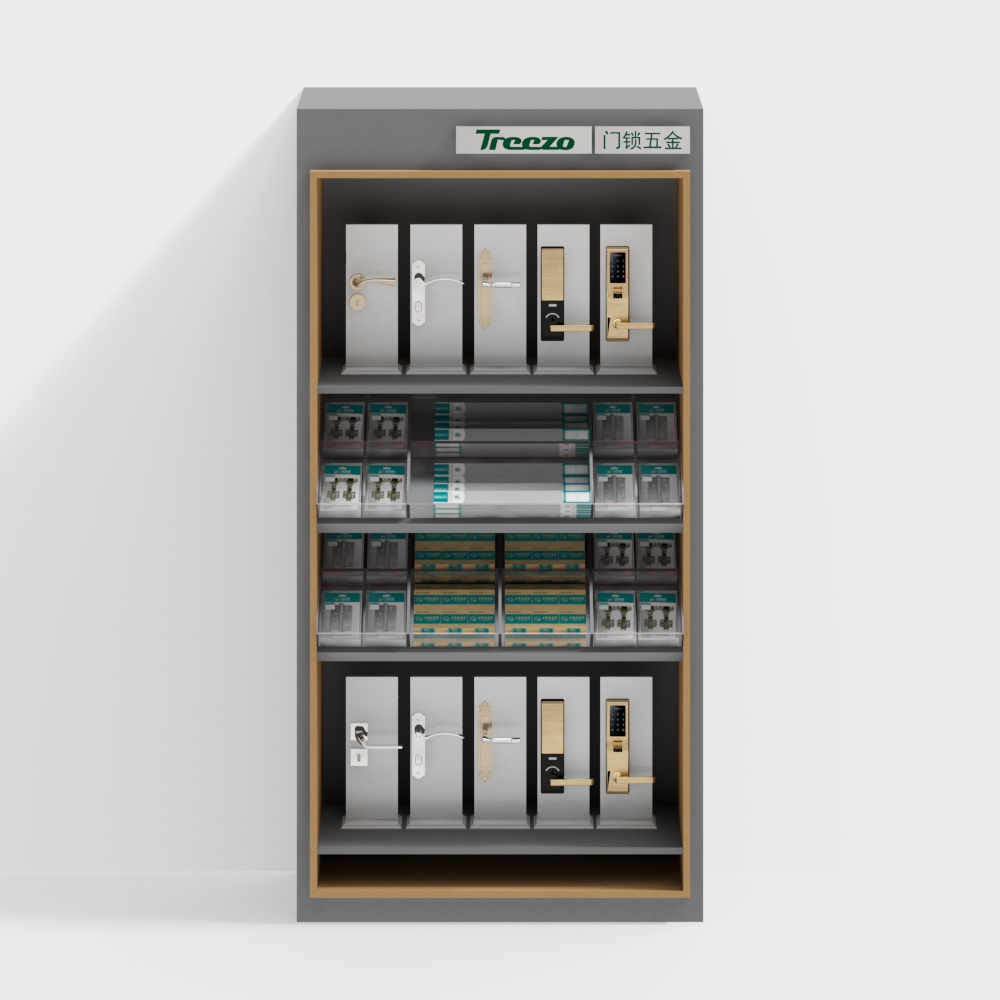 Door lock exhibition wall