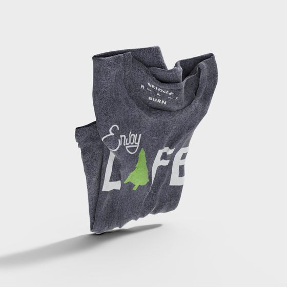 Vibrant Life Tree Sweatshirt 3D model for Creative Projects