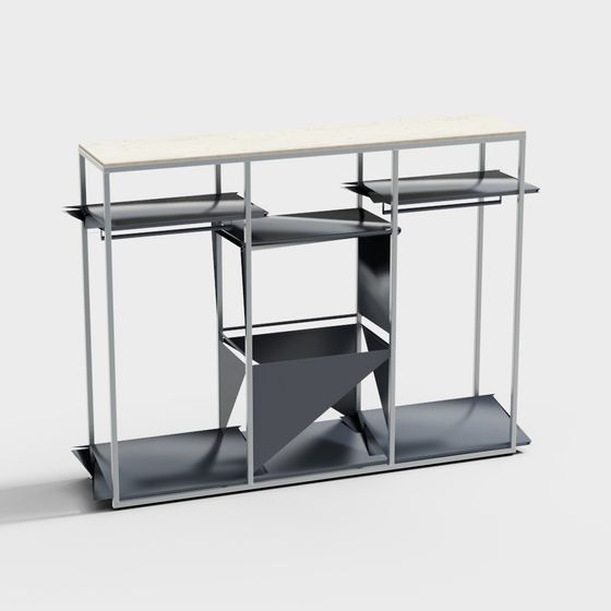 Urban Window Display Stand 3D model