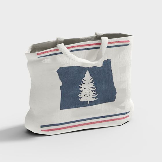 Trendy Low-Poly Canvas Bag 3D model for Creative Projects