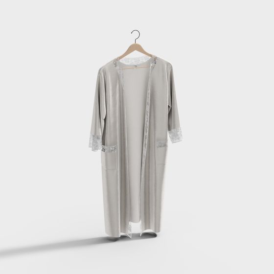 Elegant Low Poly Cloak 3D Model