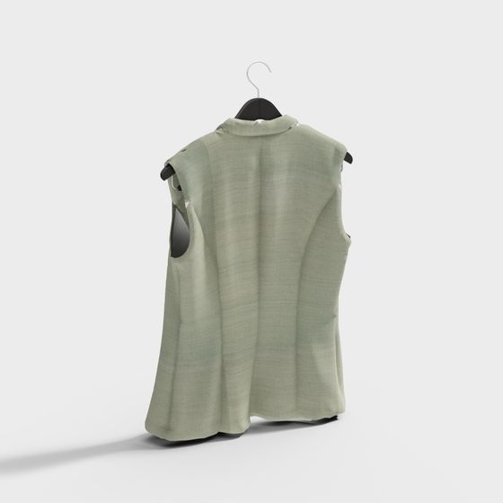 Minimalist Sleeveless Top 3D model