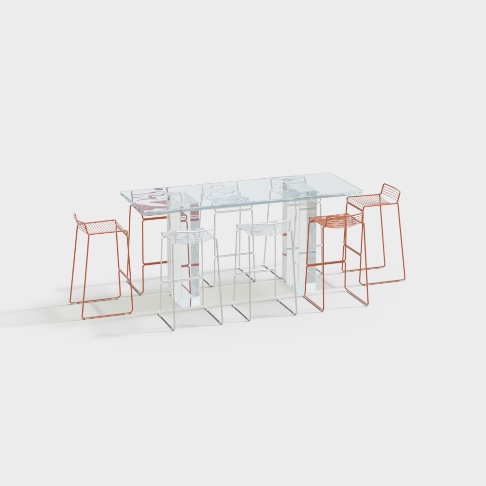 Cafe high table and chair combination
