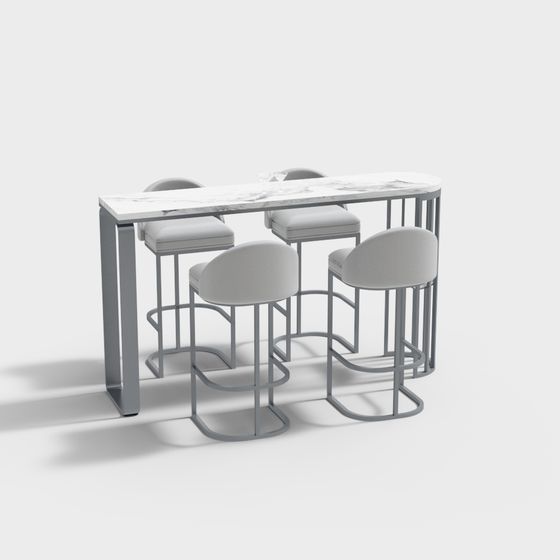 Urban Bar Counter 3D model