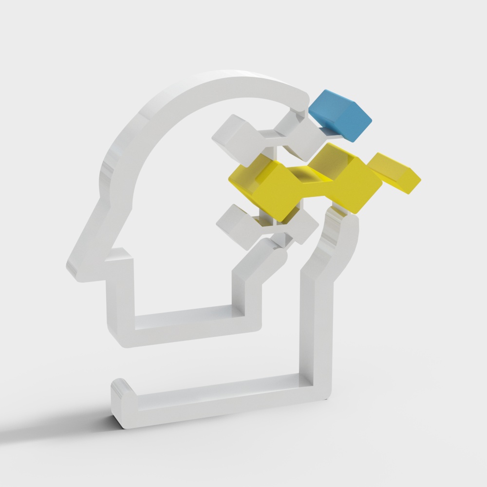 Abstract Geometric Sculpture 3D model