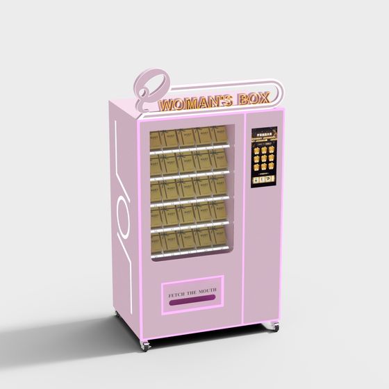 Fashionable Woman's Box Vending Machine 3D model
