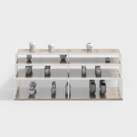 Elegant Low-Poly 3D Model of a Modern Table