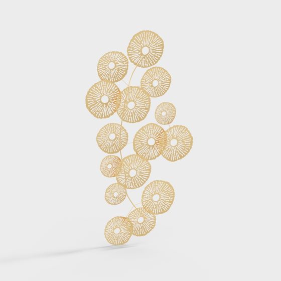 Mystical Light Blossom Cluster 3D model