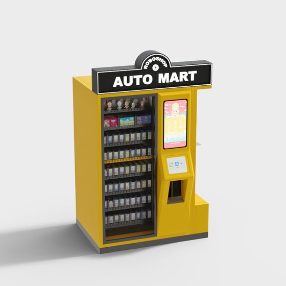 Vibrant Auto Mart Vending Machine 3D model