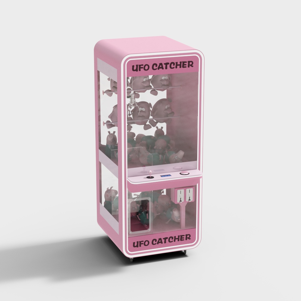 Game arcade pink claw machine
