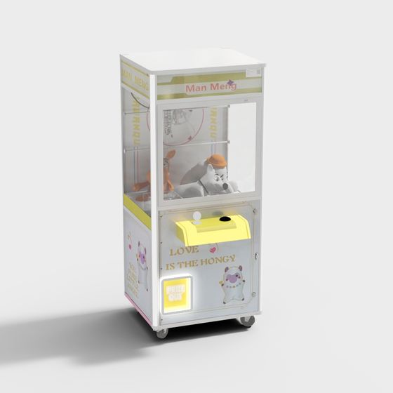 Charming Claw Machine 3D Model for Creative Projects