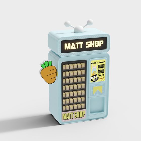 Matt Shop Vending Machine 3D model
