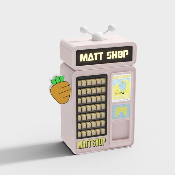 Matt Shop Vending Machine 3D model
